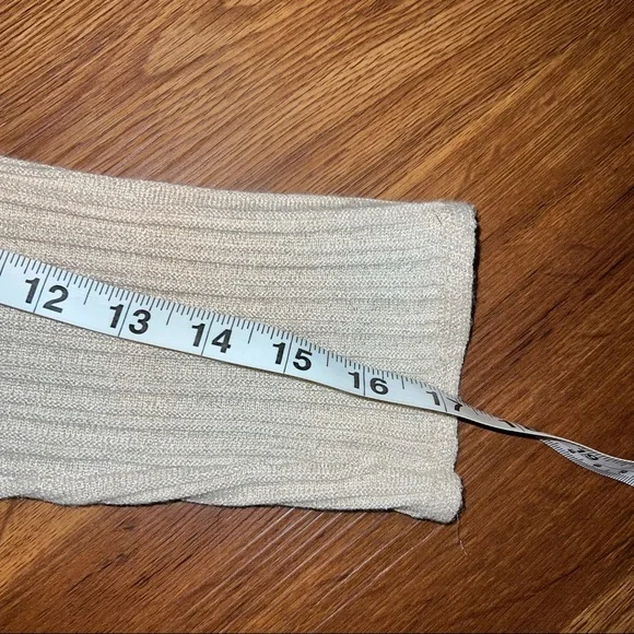 Nanette Lepore Womens Metallic Cocktail Sweaterdress Gold Size Small - Picture 8 of 10